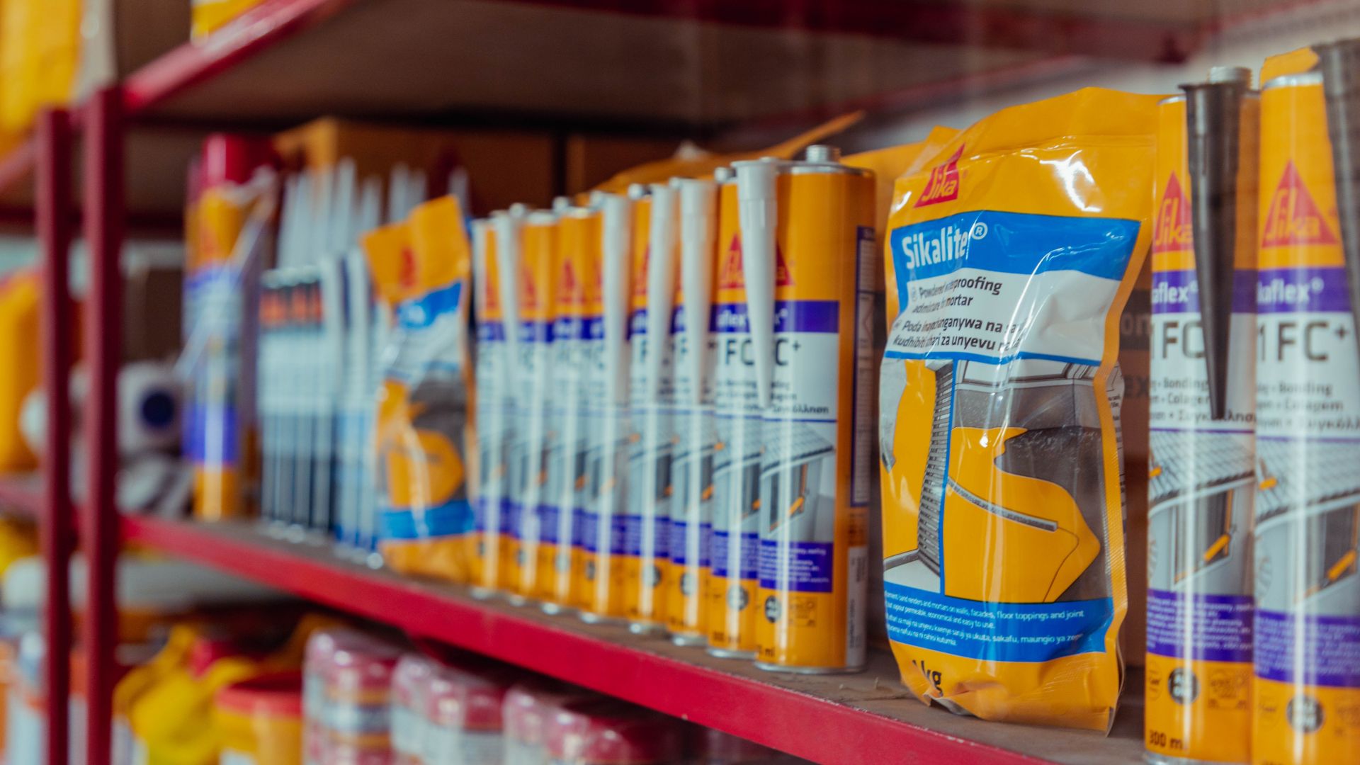 Sika Tanzania distributor products on shelf