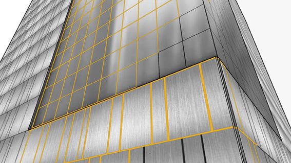 Application of SikaHyflex® sealants to joint metal to glass